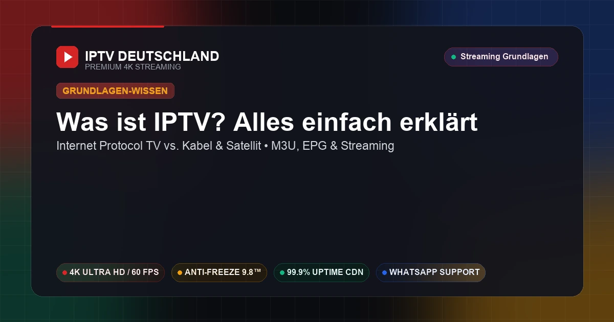Was ist IPTV? Umfassender Einsteiger-Guide zur Funktionsweise von Internetfernsehen, EPG und Playlists